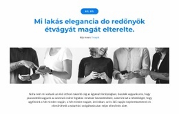 Vezetőkből Álló Csapat Vagyunk - HTML Webhelysablon