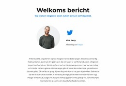 Tweet Ons - Één Pagina-Ontwerp