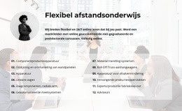 Multifunctioneel Sjabloon Van Één Pagina Voor Stap Voor Stap Over Het Project