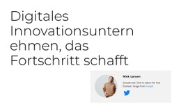 Innovationen Bei Der Arbeit HTML5- Und CSS3-Vorlage