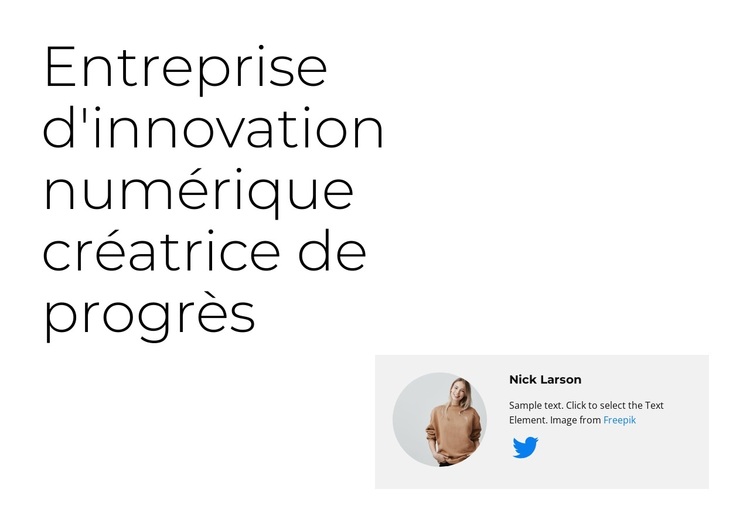 Innover au travail Thème WordPress