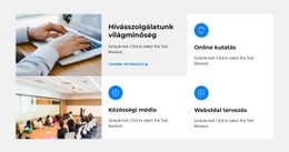 Elejétől Végéig HTML CSS Webhelysablon