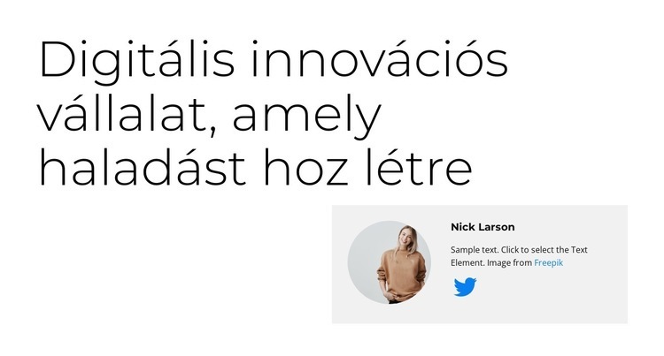 Innováció a munkahelyen Weboldal tervezés