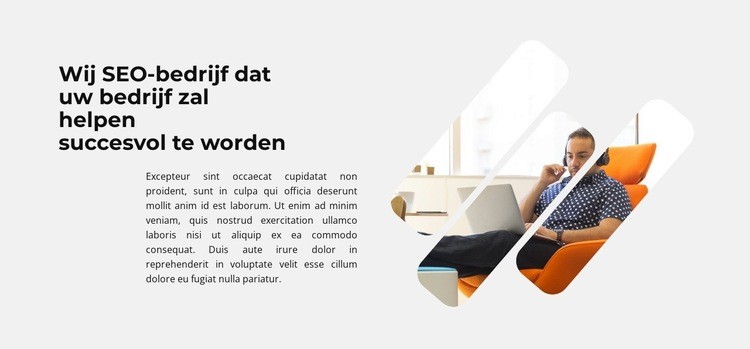 Opstartinvestering Website Builder-sjablonen