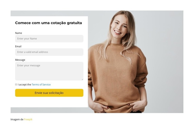 Escreva para nosso representante Modelos de construtor de sites