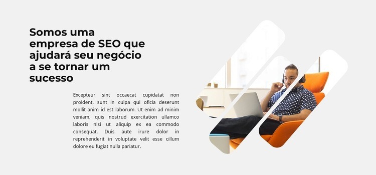 Investimento inicial Maquete do site