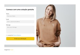 Escreva Para Nosso Representante Modelo De Formulário CSS