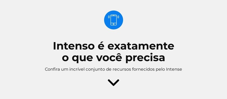 O que você precisa Modelo HTML