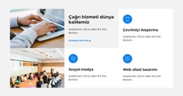 Baştan Sona HTML CSS Web Sitesi Şablonu