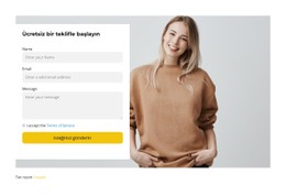 Temsilcimize Yazın CSS Form Şablonu