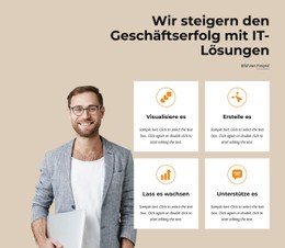 Kostenloses HTML5 Für Technologielösungen Für Kleine Und Mittlere Unternehmen