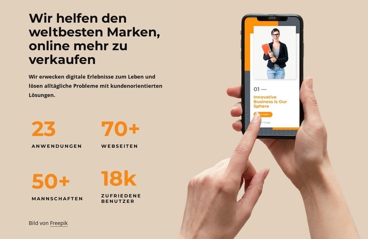 Online mehr verkaufen Website design