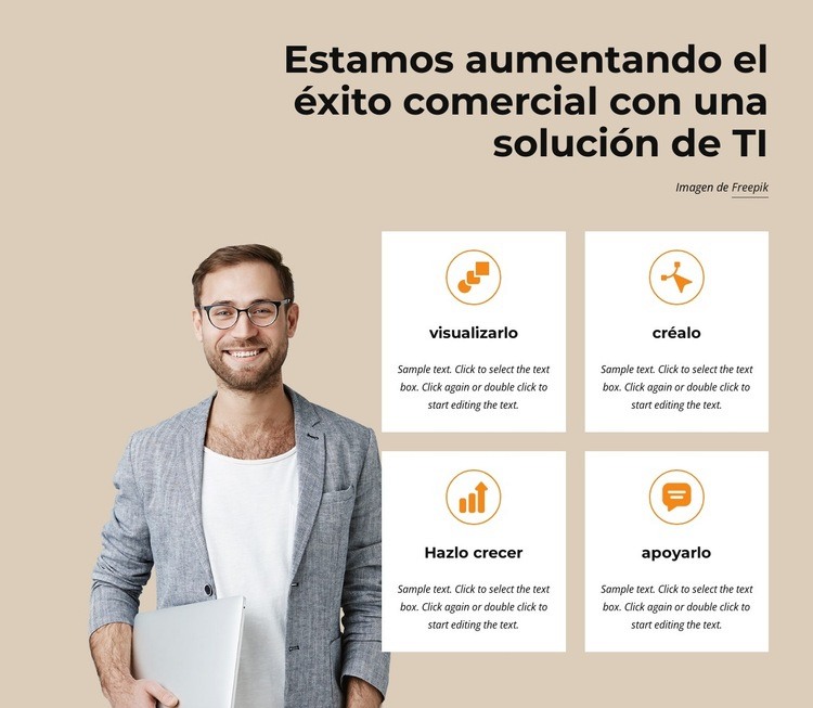 Soluciones tecnológicas para pequeñas y medianas empresas Plantillas de creación de sitios web