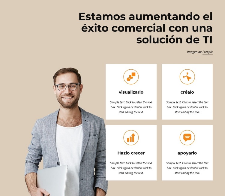 Soluciones tecnológicas para pequeñas y medianas empresas Plantilla HTML