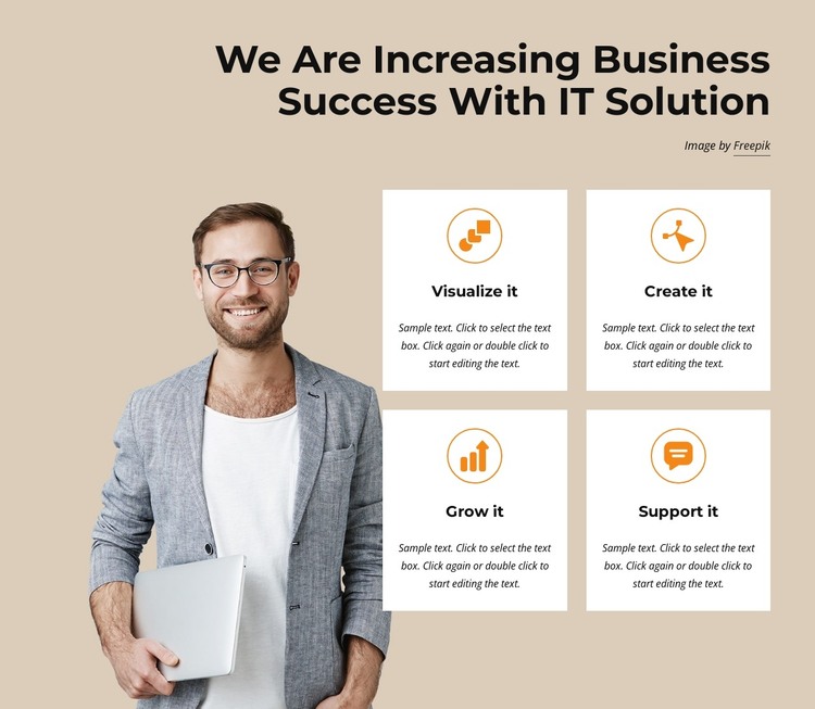 Technology solutions for small and medium sized business HTML Template