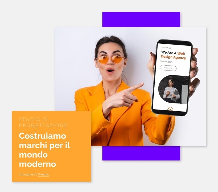 Costruiamo marchi per il mondo moderno Costruttore di siti web HTML