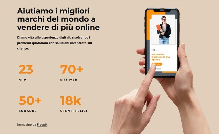 Vendi di più online Modelli di Website Builder