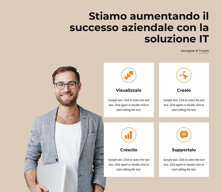 Soluzioni tecnologiche per piccole e medie imprese Tema WordPress