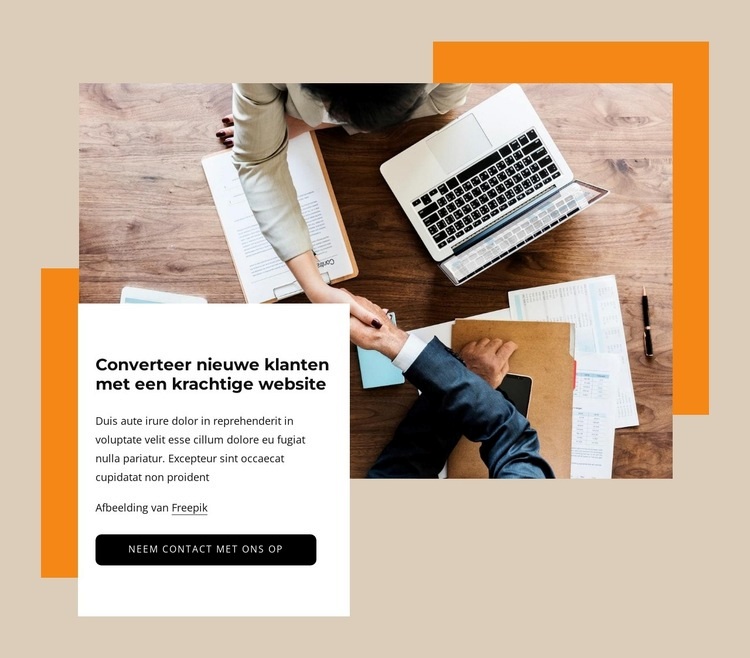 Krachtig webdesign Website Builder-sjablonen