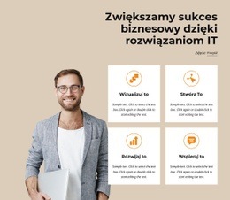 Świetny Projekt Strony Internetowej Dla Rozwiązania Technologiczne Dla Małych I Średnich Firm