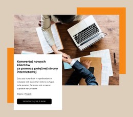 Potężny Projekt Strony Internetowej Podstawowy Szablon HTML Z CSS