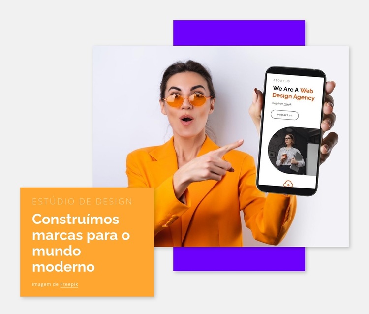 Construímos marcas para o mundo moderno Modelo de site