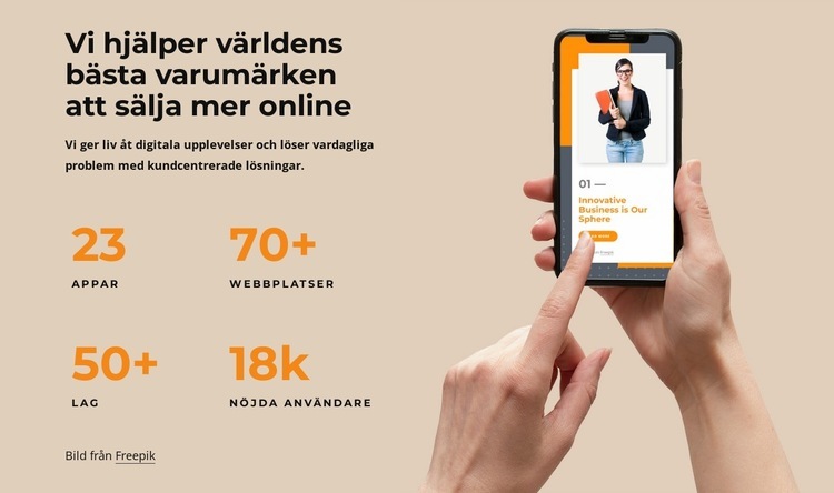 Sälj mer online HTML-mall