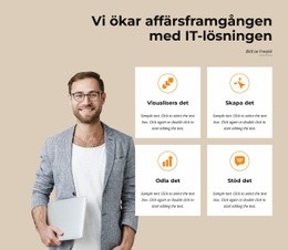 Tekniska Lösningar För Små Och Medelstora Företag - Mall För Att Lägga Till Element På Sidan
