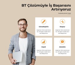 Küçük Ve Orta Ölçekli Işletmeler Için Teknoloji Çözümleri - Duyarlı HTML5 Şablonu