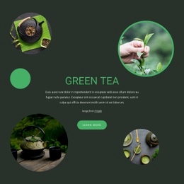 Ready To Use Web Page Design For Green Tea History Benefits