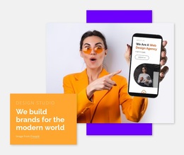 We Build Brands For The Modern World - Free Download Homepage Design