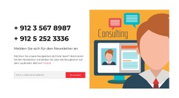 Zwei Telefonnummern CSS-Vorlage