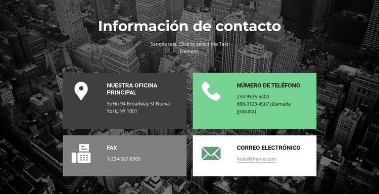 Información para la reunión Plantilla HTML