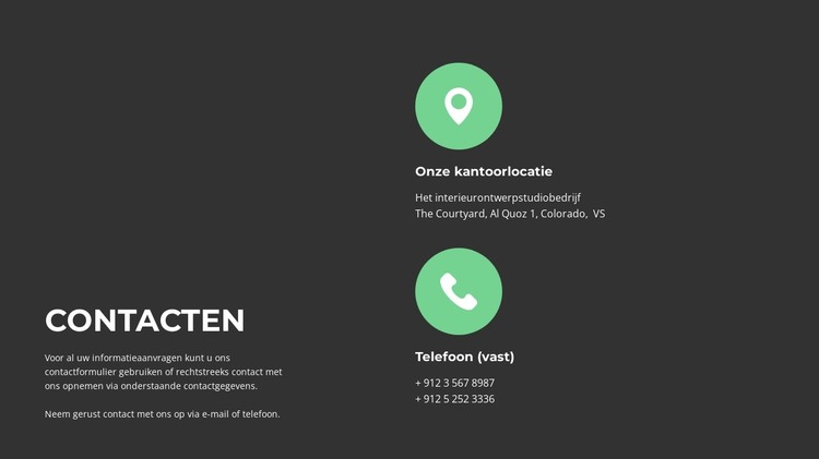 We werken graag samen HTML-sjabloon