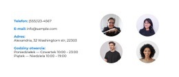 Kontakty Naszych Managerów – Konfigurowalny Szablon