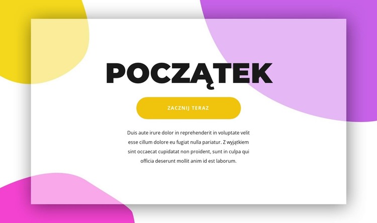 Kliknij na start Szablon HTML