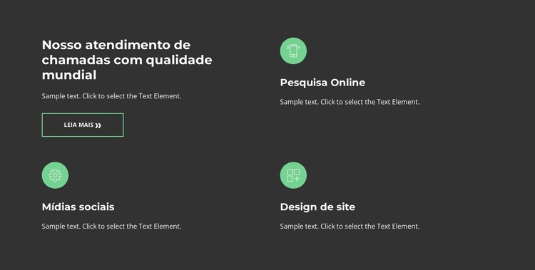 Líderes em tudo Modelo HTML