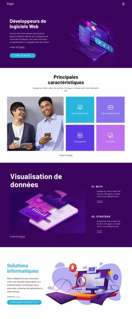 Conception De Site Web Pour Les Solutions Améliorent La Productivité