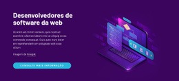 Modelo Web Responsivo Para Desenvolvedores De Software Da Web