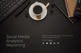 Social Media Analytics Reporting CSS Form Template