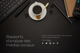 Rapports D'Analyse Des Médias Sociaux - Maquette Du Site