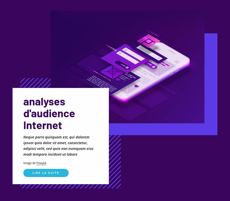 Analyses d'audience Internet Modèle Joomla