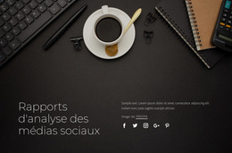 Rapports D'Analyse Des Médias Sociaux - Page De Destination