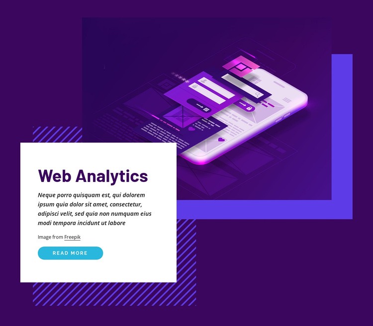 Web analytics Homepage Design