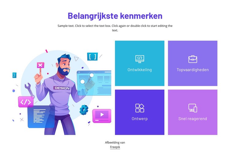 We creëren innovatieve producten Html Website Builder