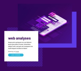 Web Analyses - Gratis Websitesjabloon