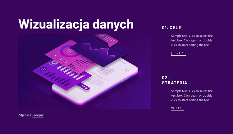 Wizualizacja danych Motyw WordPress