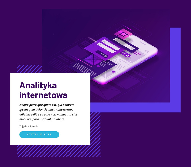 Analityka internetowa Motyw WordPress