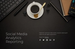 Analyserapporter För Sociala Medier - HTML Builder Online