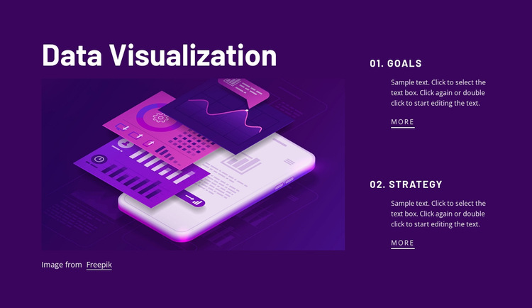 Data visualization Website Builder Templates